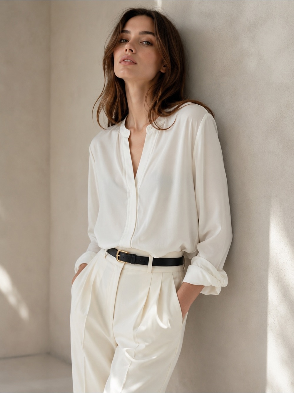 Laundry by Shelli Segal White Sheer Blouse Size 10